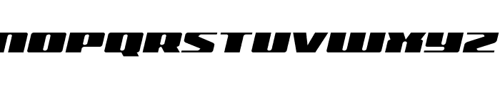 Michigan Expanded Semi-Italic Font LOWERCASE