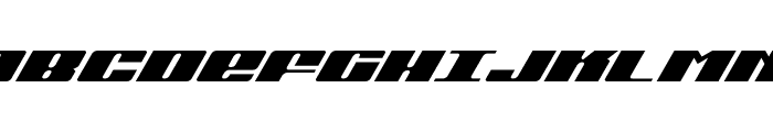 Michigan Expanded Super-Italic Font UPPERCASE