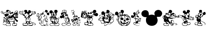 Mickey Mousebats Font UPPERCASE