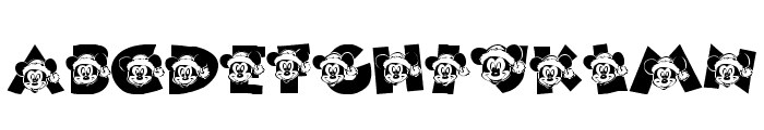 Mickey's Merry Christmas Font UPPERCASE