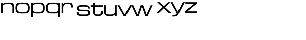 Microgramma D Medium Extended Font LOWERCASE
