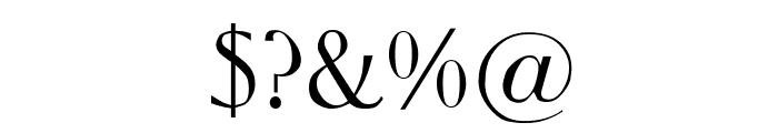 Middleton Italic Font OTHER CHARS