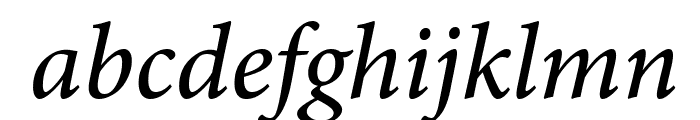 Mignon-MediumIt Font LOWERCASE
