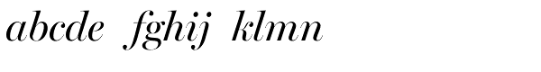 Miller Banner Italic Font LOWERCASE