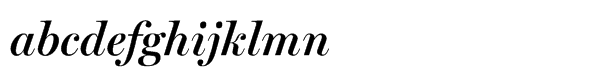 Miller Display Semi Bold Italic Font LOWERCASE