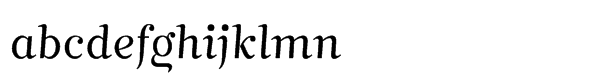 Mimix Std Light Font LOWERCASE