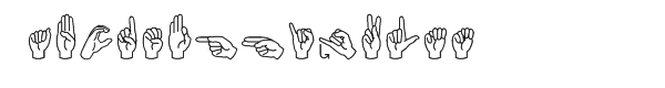 Mini Pics ASL Alphabet Font - What Font Is