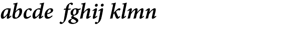 Minion Capt Semibold Italic Font LOWERCASE