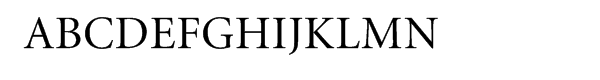 Minion® Regular Font UPPERCASE