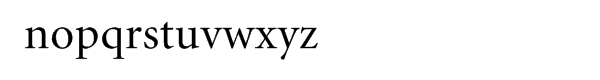 Minion® Regular Font LOWERCASE