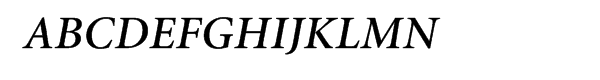 Minion® Semibold Italic Font UPPERCASE