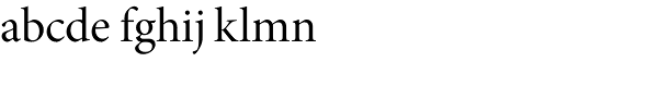 Minion Subh Regular Font LOWERCASE