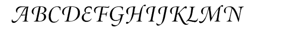 Minion® Swash Display Italic Font UPPERCASE