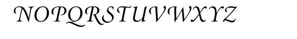 Minion® Swash Italic Font UPPERCASE