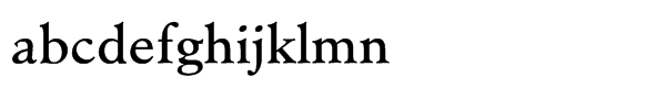 Minister™ Std Book Font LOWERCASE