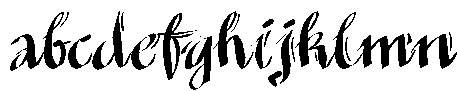 Minusman Script  Font LOWERCASE