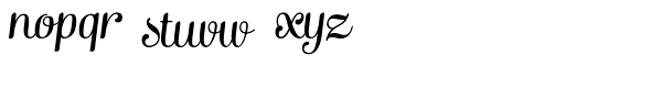 Mishka Italic Font LOWERCASE