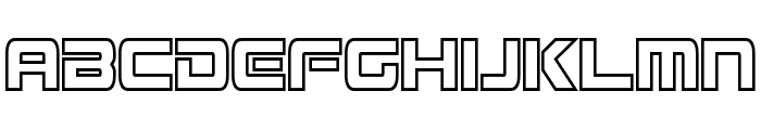 Mission GT-R Hollow Condensed Font LOWERCASE
