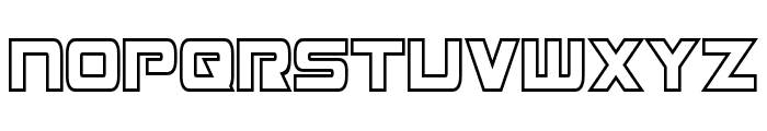 Mission GT-R Hollow Condensed Font LOWERCASE