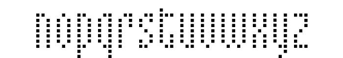 Mixelate II Font LOWERCASE
