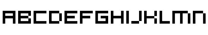 microN55 Font UPPERCASE