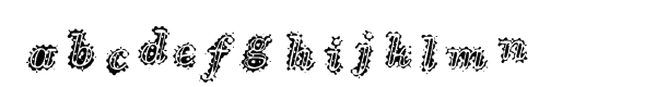 MK Ultra Font LOWERCASE
