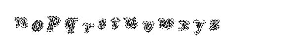 MK Ultra Font LOWERCASE