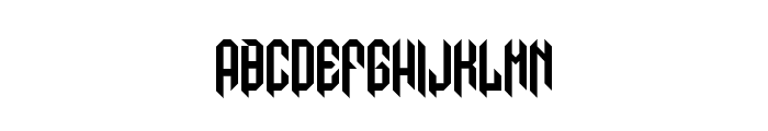 Mod Gothic Regular Font UPPERCASE