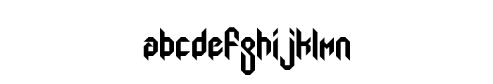 Mod Gothic Regular Font LOWERCASE