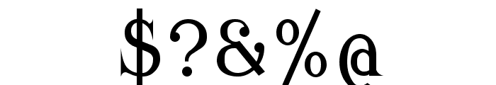 Modern Antiqua Regular Font OTHER CHARS
