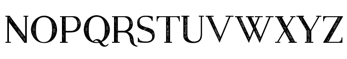 Modern Serif Eroded Font UPPERCASE