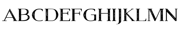 Modern Serif Eroded Font LOWERCASE