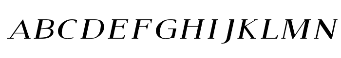 Modern Serif Italic Font LOWERCASE