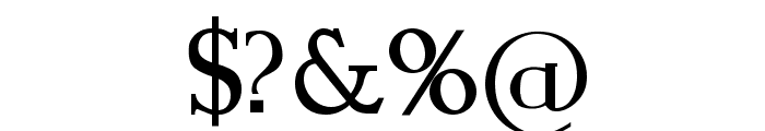 Modern Serif Font OTHER CHARS
