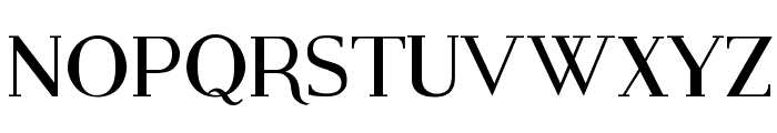 Modern Serif Font UPPERCASE