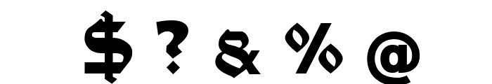 Moderne Fette Schwabacher UNZ1A Italic Font OTHER CHARS