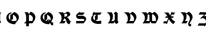 Moderne Fette Schwabacher UNZ1A Italic Font UPPERCASE