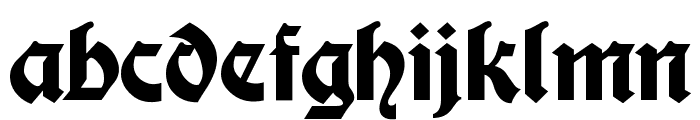 Moderne Fette Schwabacher Font LOWERCASE