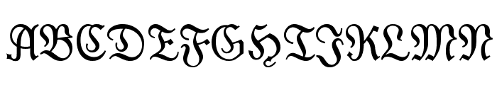 Moderne Fraktur Font UPPERCASE