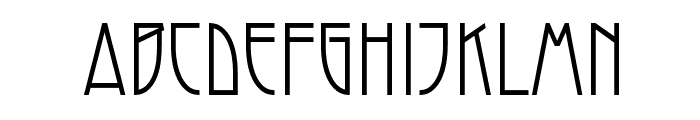 Modernist Nouveau Font LOWERCASE