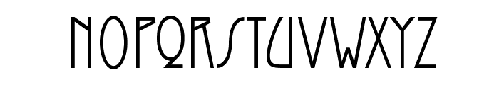 Modernist Nouveau Font LOWERCASE