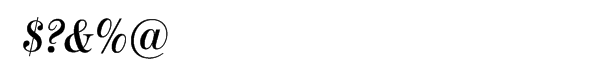 Moderno FB Condensed Bold Italic Font OTHER CHARS