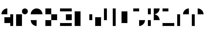 Modular II Font LOWERCASE