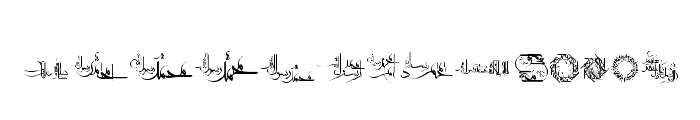 Mohammad RasoolAllah Font LOWERCASE