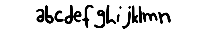 MollyWolly Font LOWERCASE