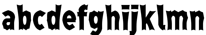 Monga Regular Font LOWERCASE