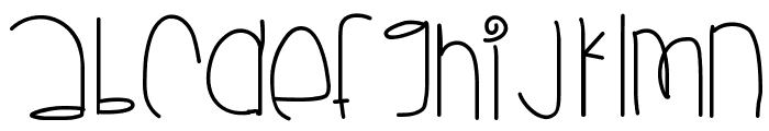 MonkeyWishes Font UPPERCASE