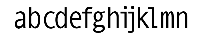 MonoSpatial Font LOWERCASE