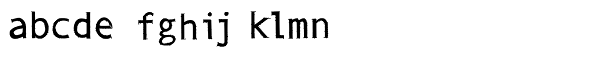 Monosketch Black Font LOWERCASE