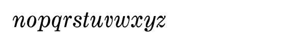 Monotype Century Pro Expanded Italic Font LOWERCASE